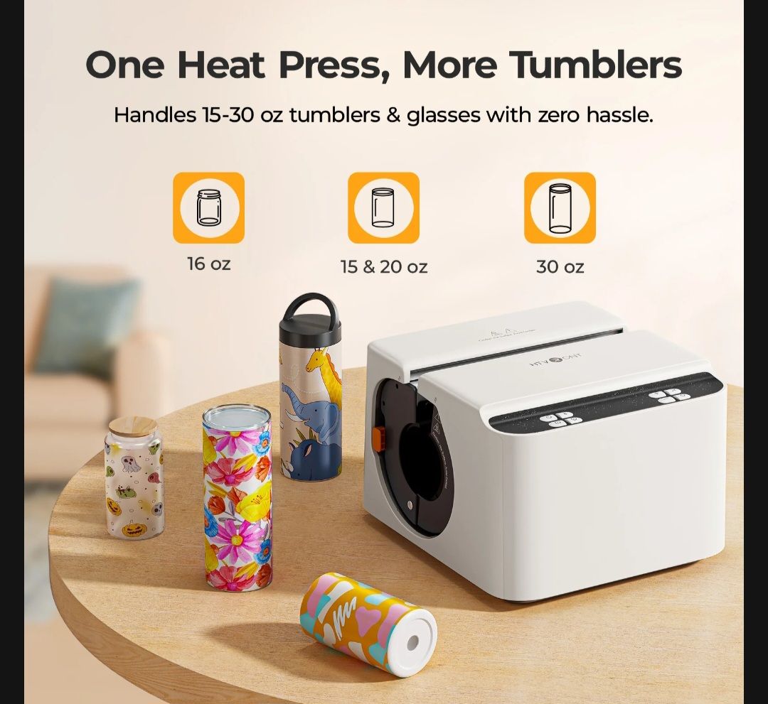 HTVRONT A200 Auto Tumbler Heat Press
