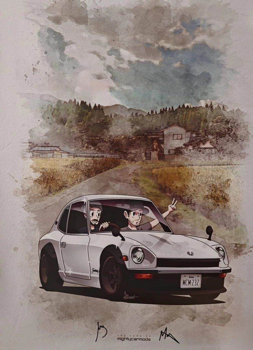 Mighty Car Mods Limited Edition 240Z Poster [AUTOG