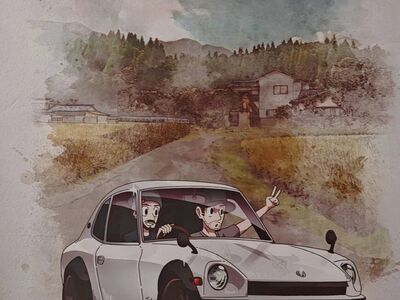 Mighty Car Mods Limited Edition 240Z Poster [AUTOG