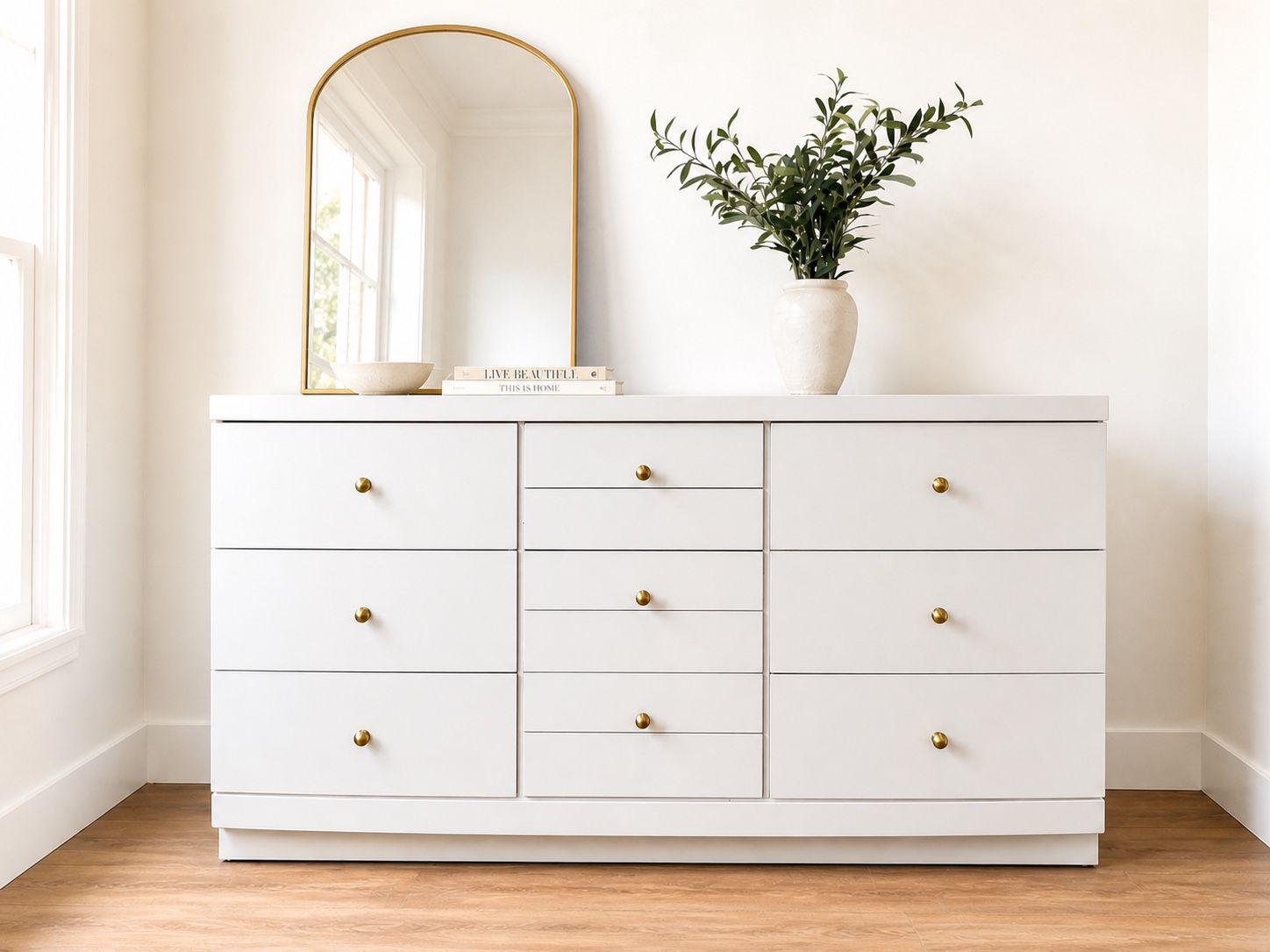 Beautiful Basset Solid Wood Dresser