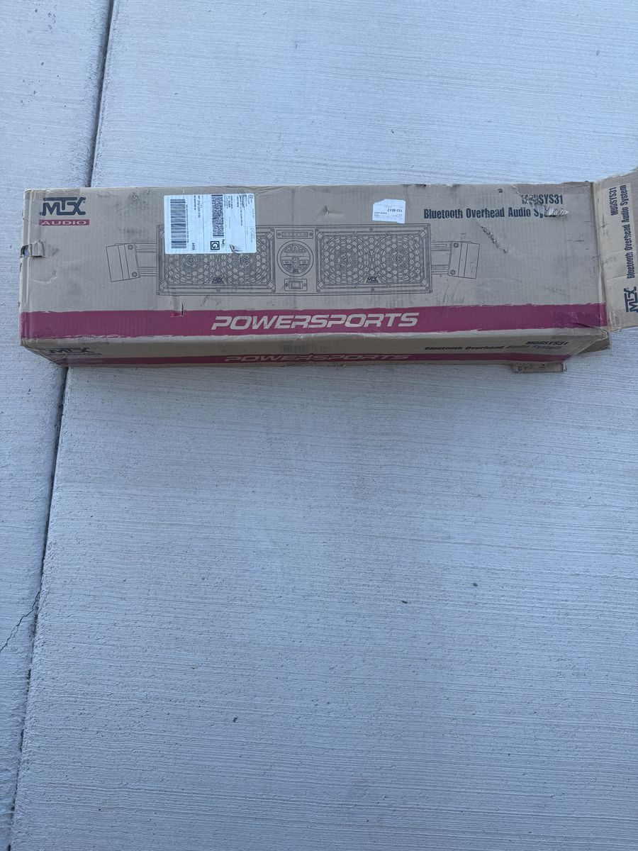 NEW MTX Audio MUDSYS31 Bluetooth UTV Overhead Sound Bar System