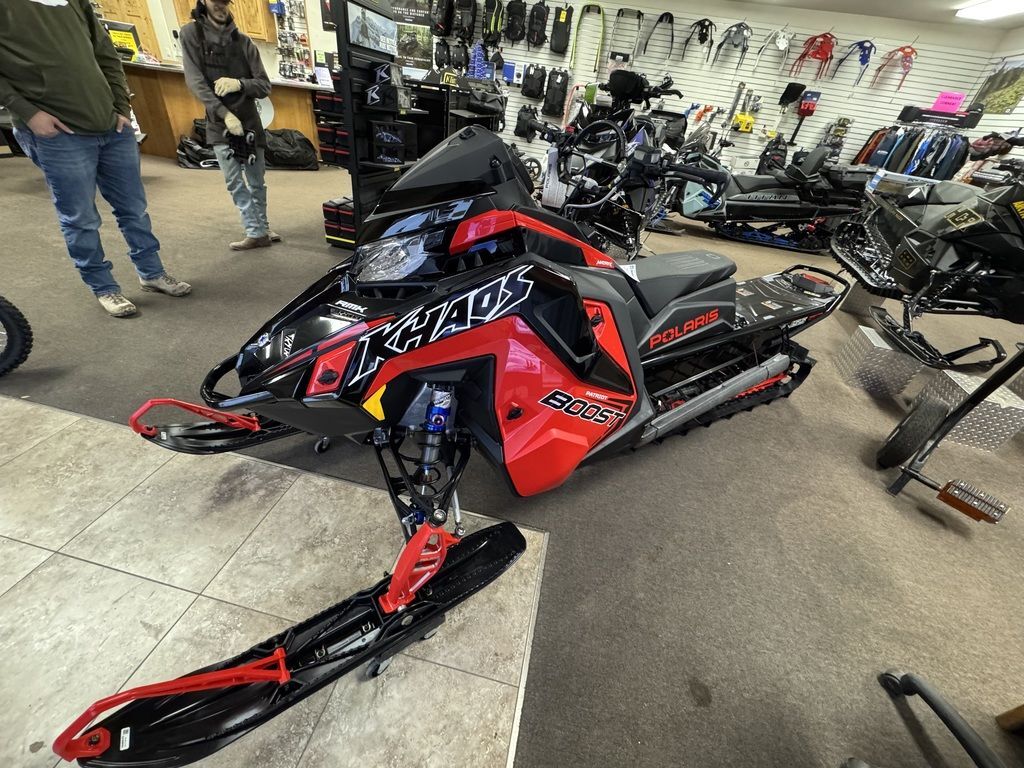 2026 Polaris® Patriot Boost RMK Khaos 155 Indy Red / Gloss Black