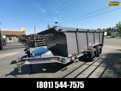 2026 RawMaxx 7X14' LPX with 44" Side Dump Trailer