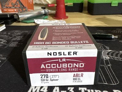 270 150 grain Nosler long range accubond .277 cal