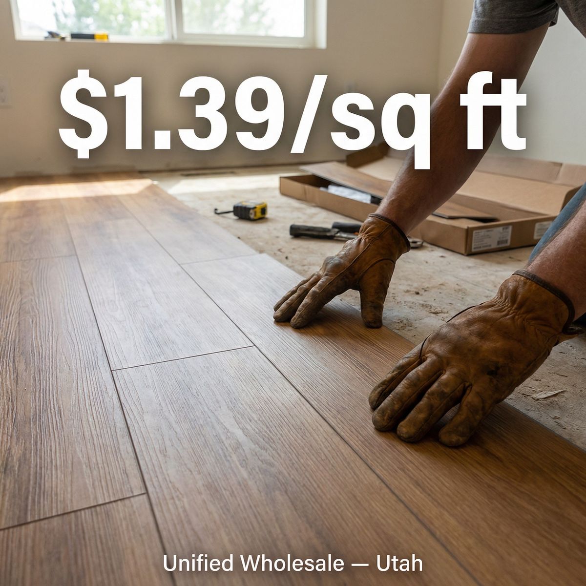 LVP Flooring Ogden | Waterproof Vinyl Plank Flooring | Vinyl Flooring | $1.39 sqft | 9 X 48