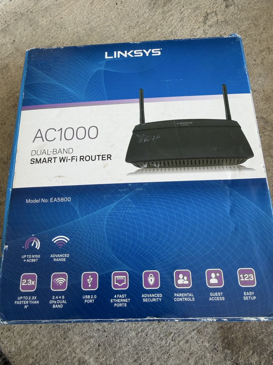 Linksys AC1000 Dual-Band Smart Wi-Fi Router EA5800