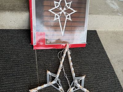 Holiday Time Lighted Nativity Star with 43 Mini Lights and Box