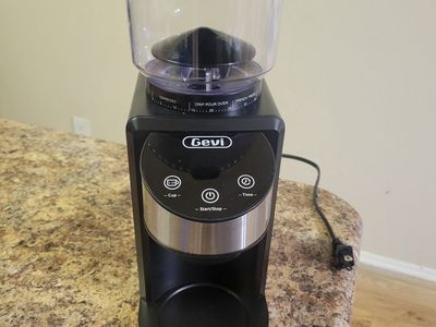 Gevi Burr Coffee Grinder Black Adjustable Grind Settings