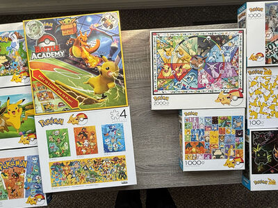Pokemon Puzzles+Battle Academy- 10 Items Total