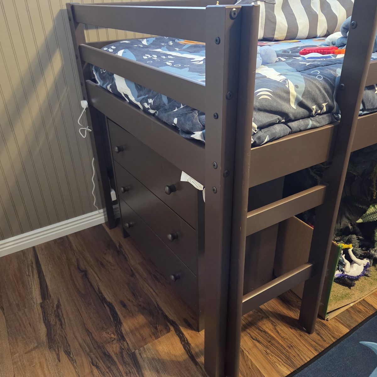 Tottler Bed with dresser/shelves/ desk