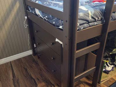 Tottler Bed with dresser/shelves/ desk