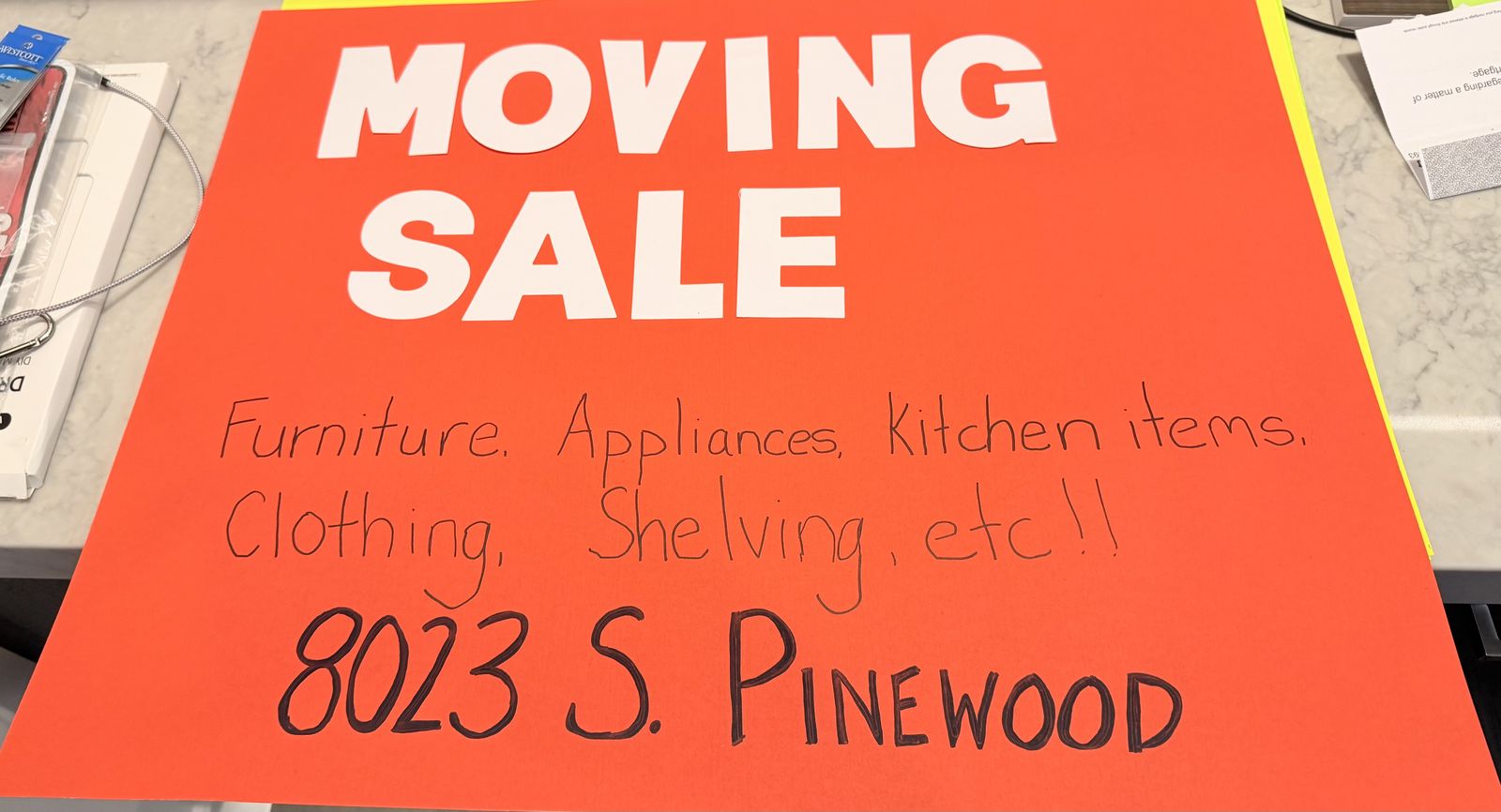 Moving Sale