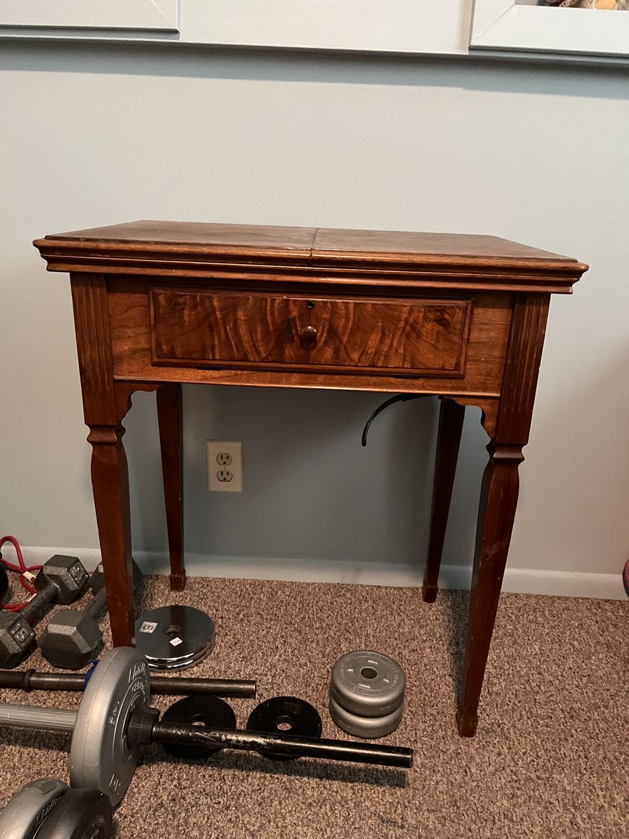 Antique Sewing Machine Cabinet