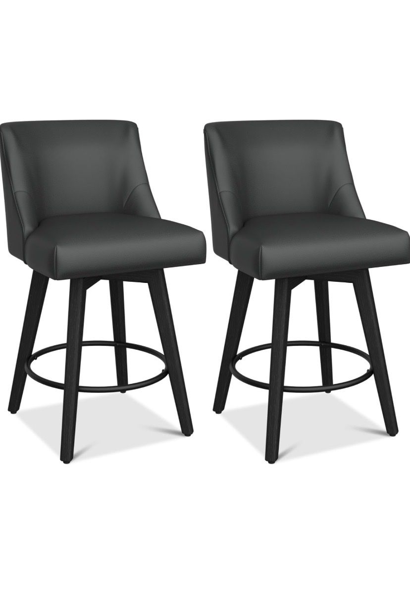 SET OF 2 COUNTER HEIGHT BAR STOOLS *NEW* chairs