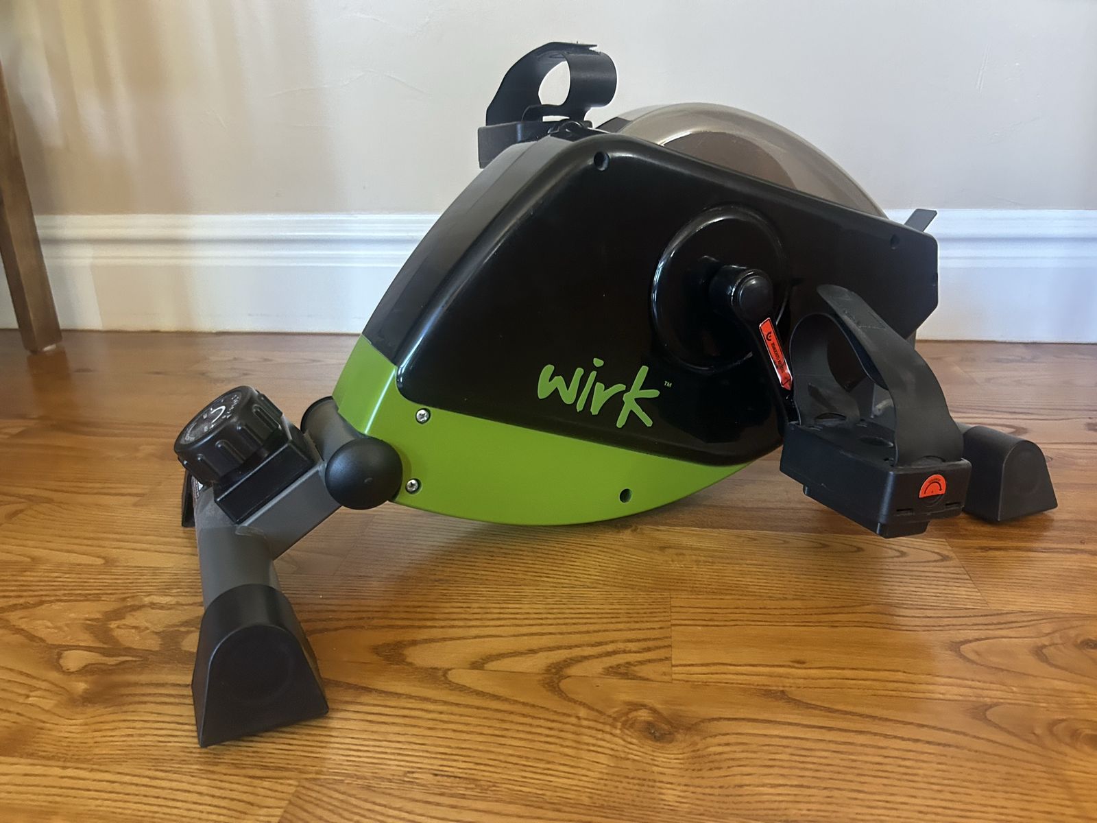 Stamina WIRK Under Desk Exercise Bike, Black/Green - Pedal Exerciser for Home or Office