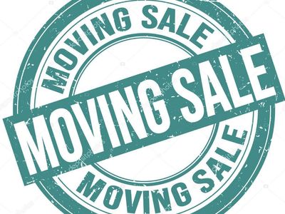Moving Sale August 29th 7:30am - 12:00pm