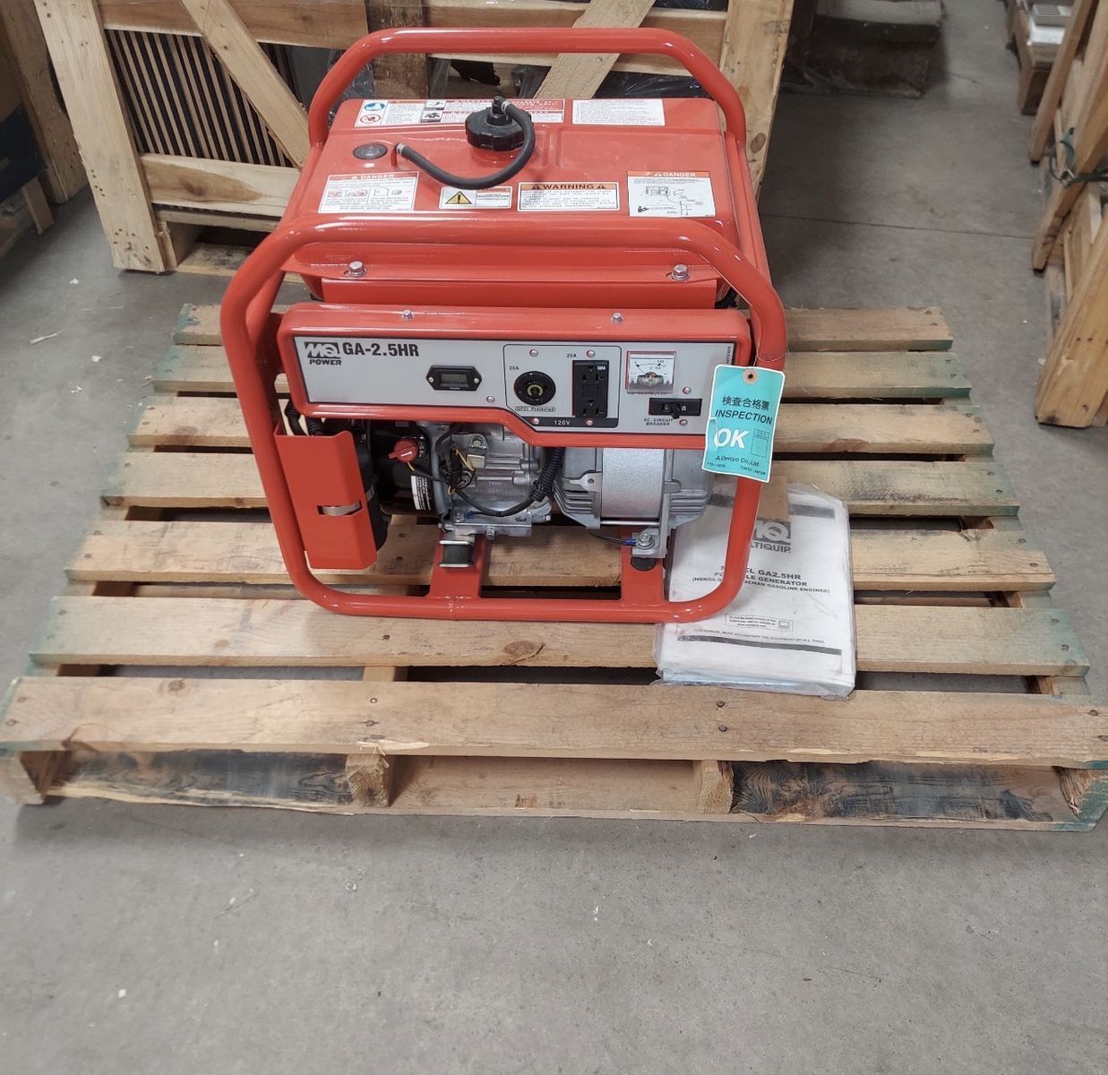 MQ GA-2.5HR Portable Gasoline Generator
