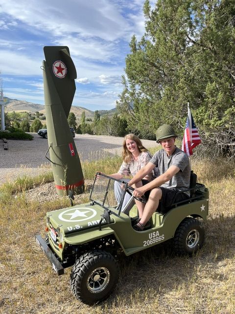 MINI WWII ARMY JEEP FOR SALE (PAZ125-2)