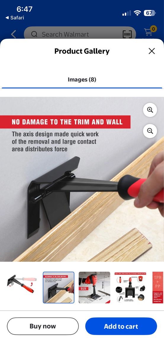 Goldblatt 4” heavy duty trim remover