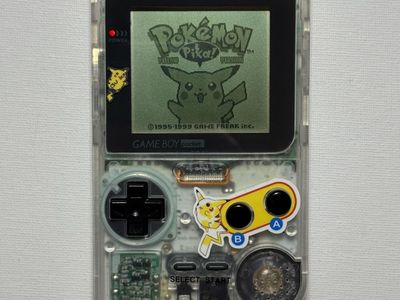 Nintendo Game Boy Pocket Console MGB-001 Clear Pikachu