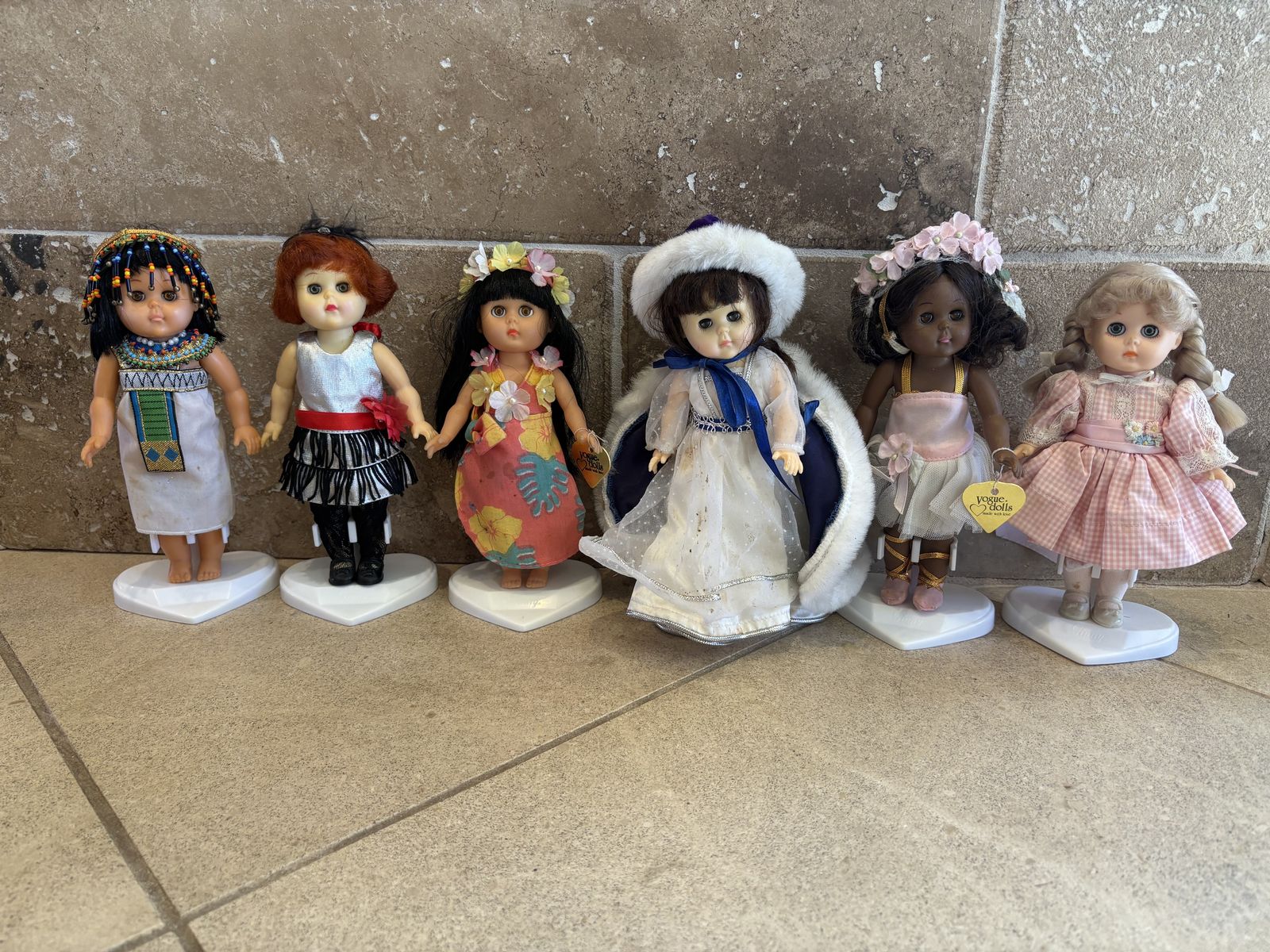 Lot Of 6 Vogue Ginny Dolls 1980s-1990