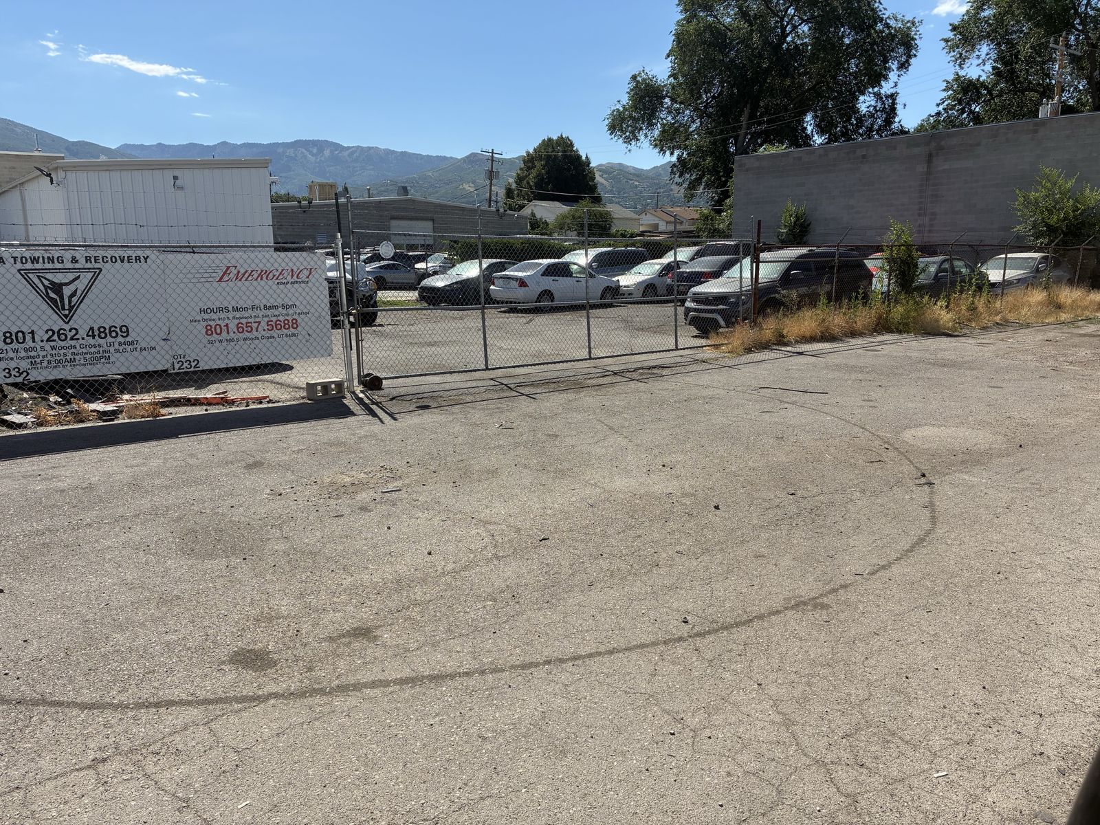 Large back lot for lease in Bountiful