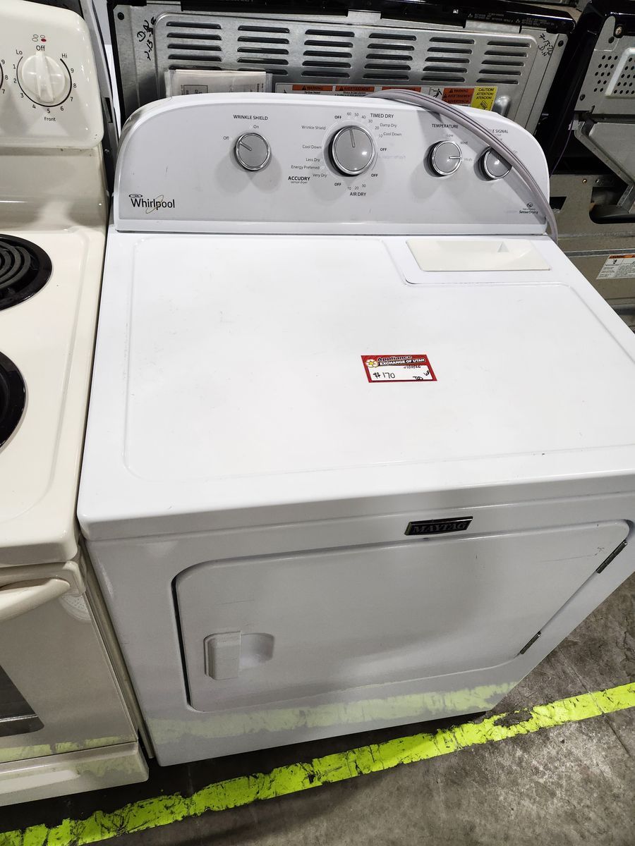 Whirlpool White Electric Dryer - Wrinkle Shield, Timed Dry, AccuDry