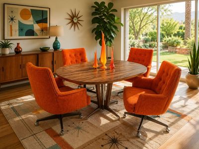*FREE DELIVERY* RARE 1960's Chromcraft Dining Set Vintage Mid-Century Modern Table Chairs