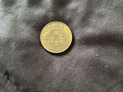 1941 2 franc coin