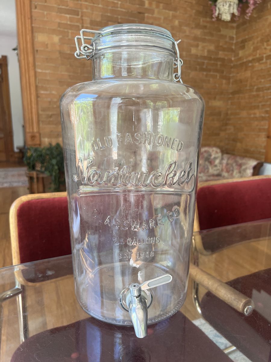 Nantucket Large Glass Beverage Dispenser