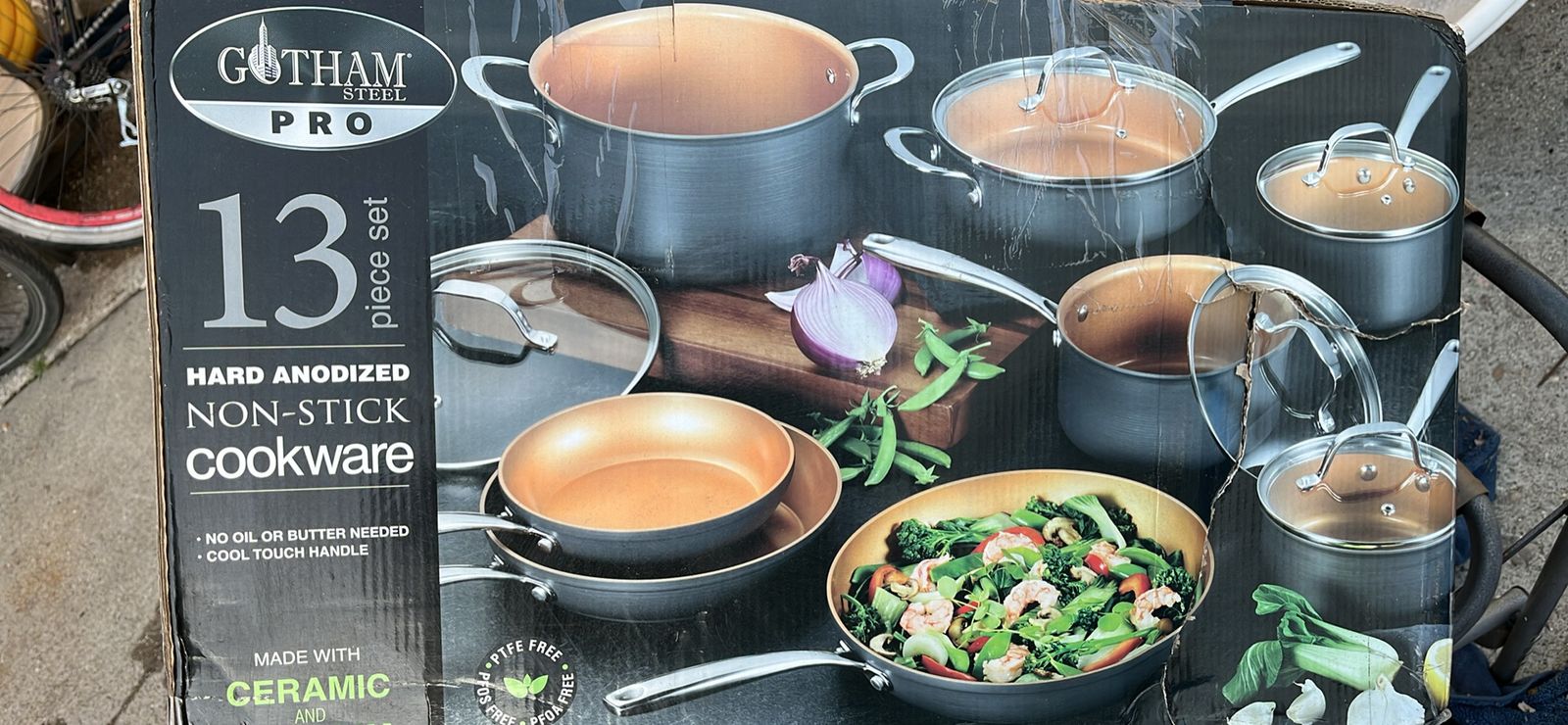 NEW GOTHAM STEEL PRO 13 Pc COKWARE SET