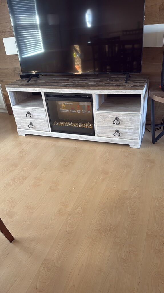 Tv Stand With fireplace
