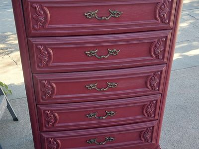 French Provincial Dresser 5 Drawer