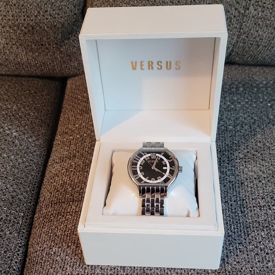 Versus Silver Stainless Steel Watch with Original Box