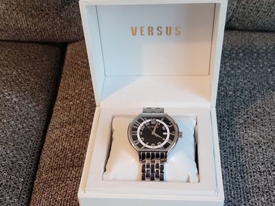 Versus Silver Stainless Steel Watch with Original Box
