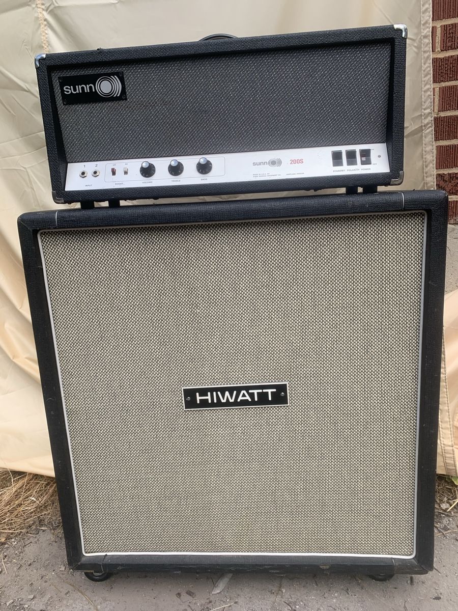 1968 SUNN 200S Amp head.  2x6550/KT88. Serviced.  Fully functional.  Noel Redding