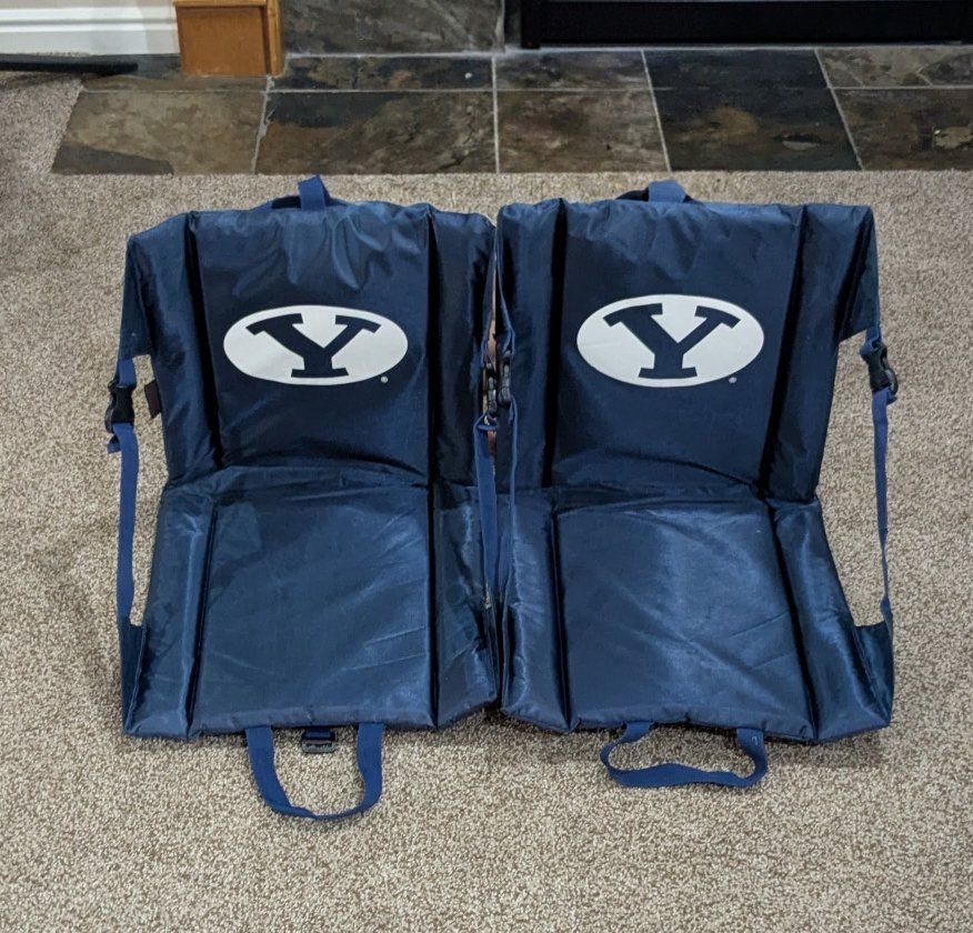 Logo Brands BYU Cougars Lightweight Stadium Seats (Set of 2)