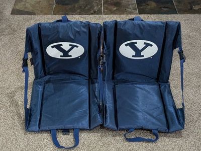Logo Brands BYU Cougars Lightweight Stadium Seats (Set of 2)