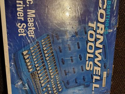 Cornwell tools 84 pc. Master bit driver set and 25 pc. Screw extractor set