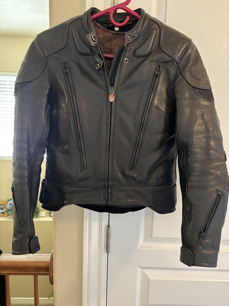 FirstGear S-Pilot 2000 Leather Motorcycle Jacket – Women's 34 – Excellent – $150 OBO
