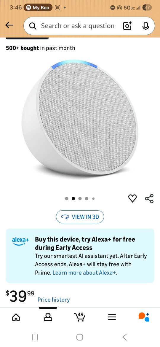 Amazon Echo Pop (newest model)