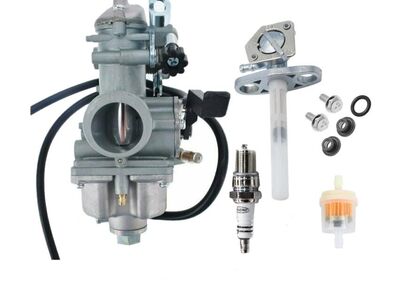 1996-2004 Honda XR250R XR250 - Carburetor & Fuel Valve Petcock with Spark Plug