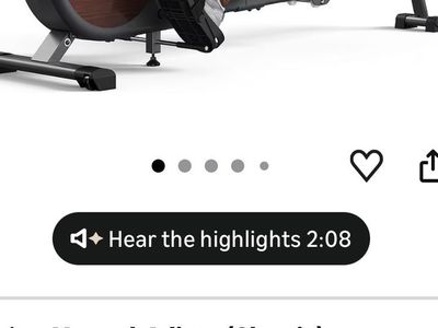 Merach Q1S Rowing machine. Used 3 times!