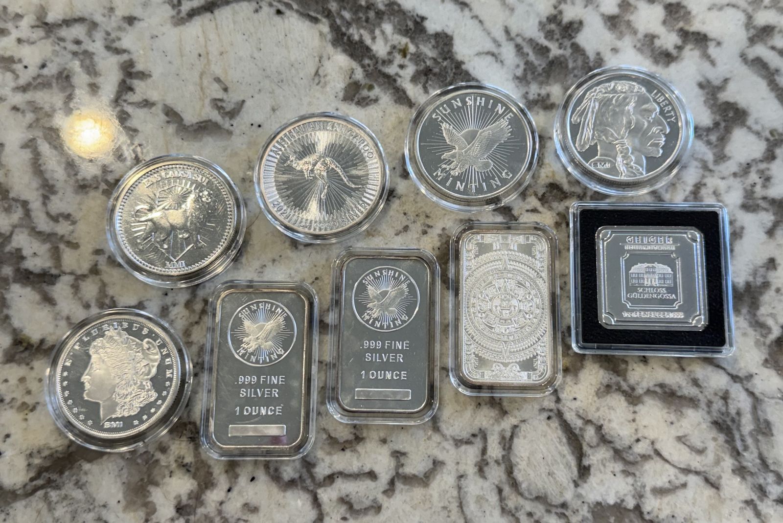 .999 Fine Silver Bars & Bullion