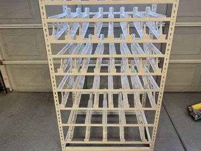 white shelf reliance thrive can food storage rotation organizer shelve metal fifo