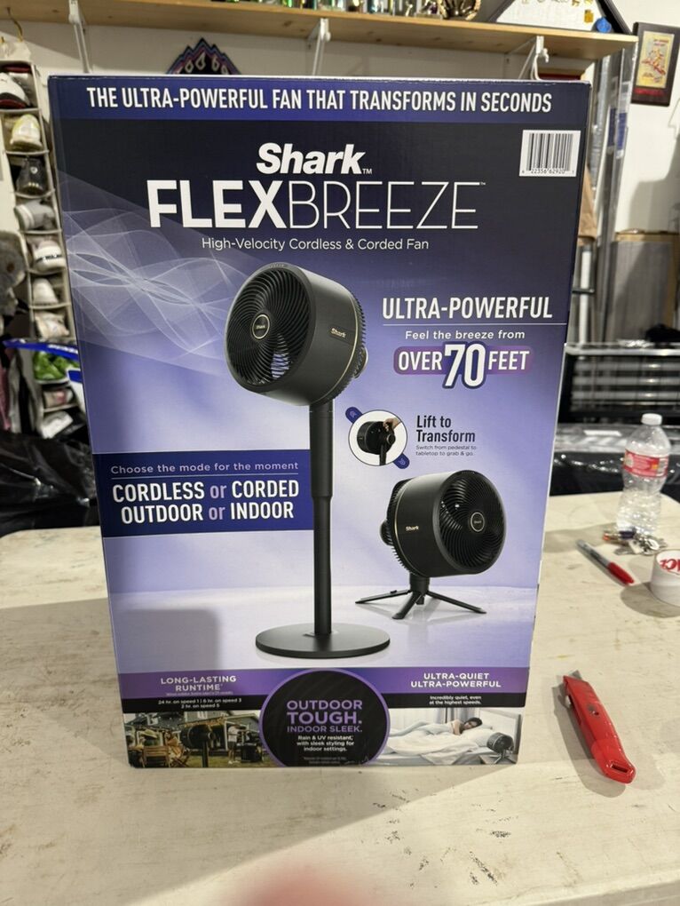 Shark Flex Breeze Tabletop And Pedestal Fan
