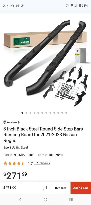 NEW 2021-2023 Nissan Rogue running boards