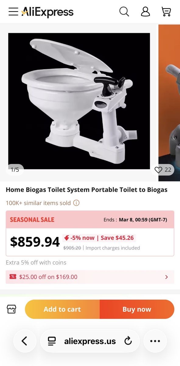 Home BioGas Toilet