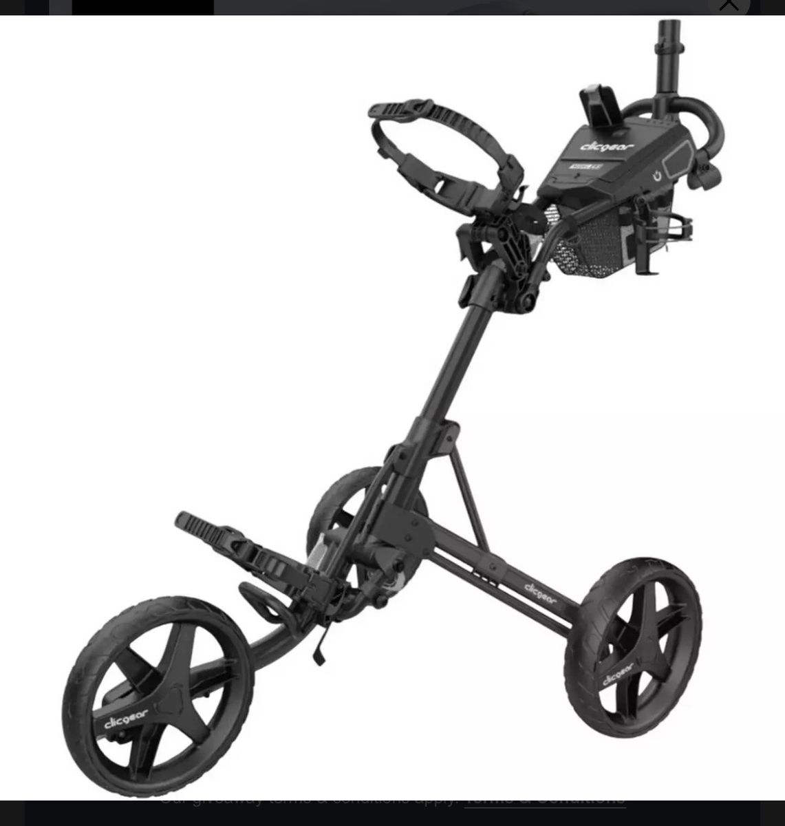 New Clicgear Model 4.5 Golf Push Cart - Black