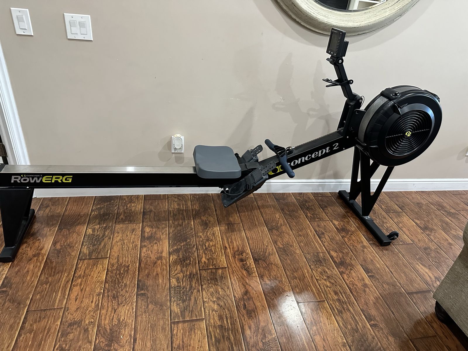 Concept 2 Rower Model D With PM5 Monitor Tall Legs Upgrade